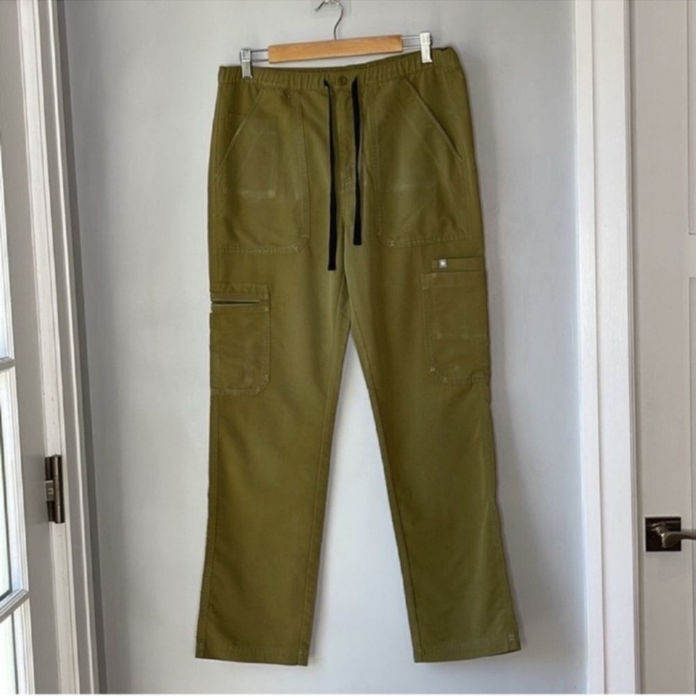 Figs Olive Green Cargo Pants